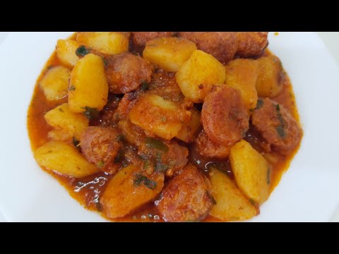 LINGUIÇA COM BATATA NA PANELA DE PRESSÃO