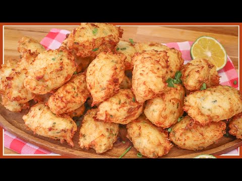 BOLINHO DE BACALHAU PRÁTICO E RÁPIDO I O MELHOR DO MUNDO I Receitas de Pai