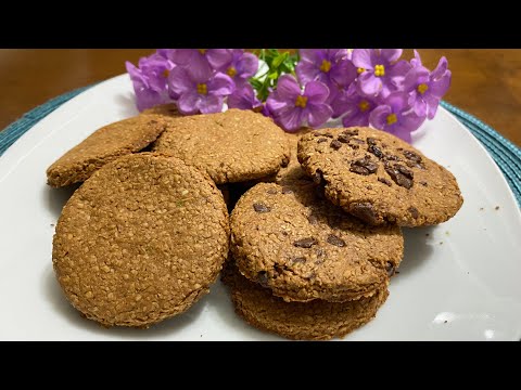 COOKIE de AVEIA crocante e que desmancha na boca, biscoito saudável rápido e fácil!