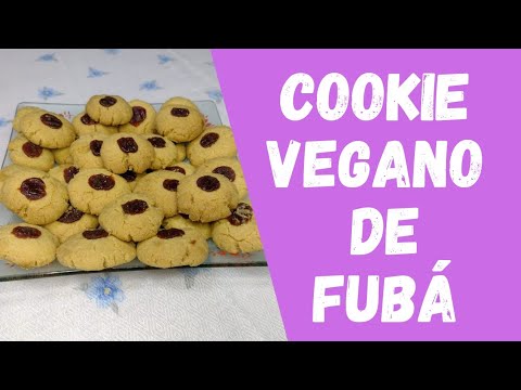 Cookie vegano de fubá / Dicas da Vovó