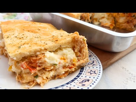 Torta de Frango Cremosa - Desmancha na boca - Muito fácil de fazer