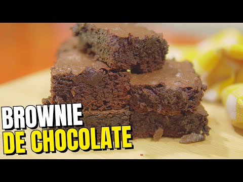 BROWNIE DE CHOCOLATE SIMPLES | Receita de brownie com CHOCOLATE EM PÓ