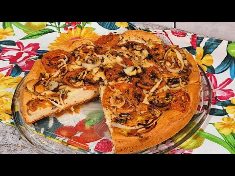 Torta de tomate e cebola sem 😋