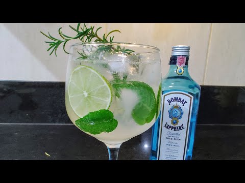 Gin Tônica com Hortelã - Drink REFRESCANTE! #gin #gintonic #gintonica #bebidas #drink #drinks