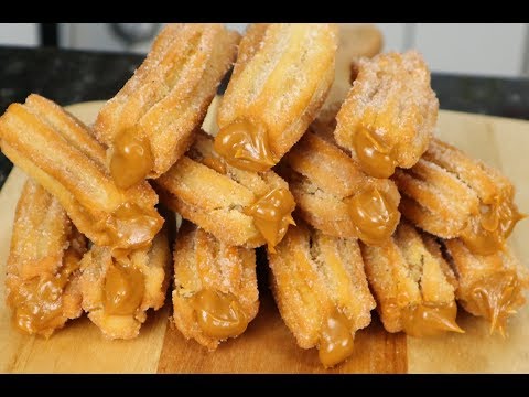 FAÇA CHURROS DE DOCE DE LEITE EM CASA I RECEITA PRÁTICA