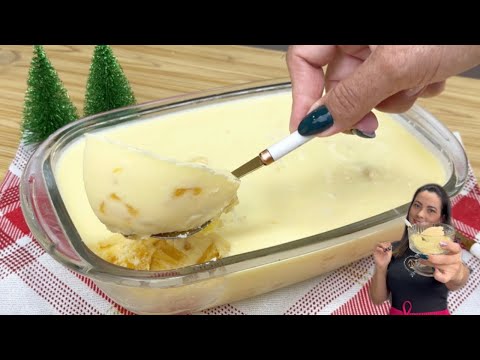 FAÇA ESSA SOBREMESA NO NATAL | GELADO DE ABACAXI