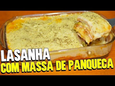 LASANHA COM MASSA DE PANQUECA AO MOLHO BRANCO | RECEITA SIMPLES