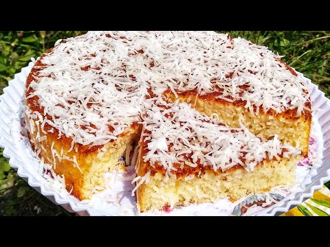 O MELHOR BOLO DE COCO SEM GLÚTEN QUE JÁ COMI