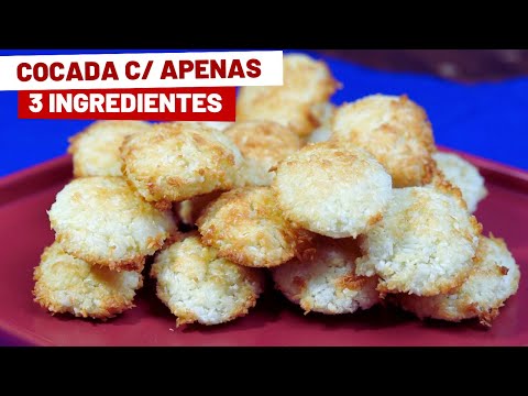 COCADA COM APENAS 3 INGREDIENTES