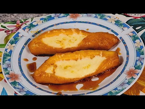 Banana 🍌assim é perfeita para o café da manhã 😋