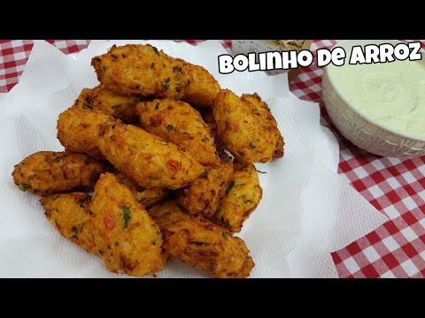 COMO FAZER BOLINHO DE ARROZ FÁCIL RÁPIDO E DELICIOSO.