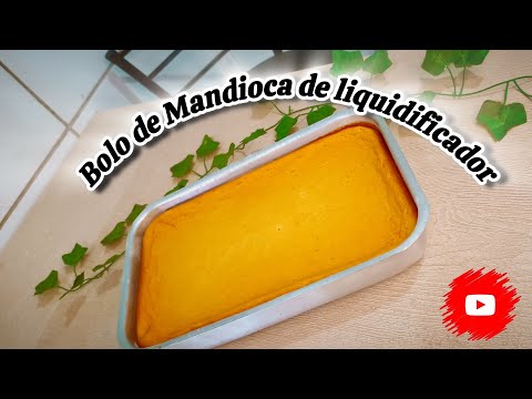 Bolo de Mandioca com Coco de liquidificador Cremoso super fácil de fazer