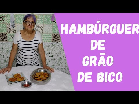 Hambúrguer de grão de bico