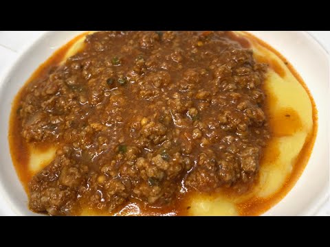 POLENTA COM CARNE MOÍDA DELICIOSA | RECEITA PARA O FRIO | LY EXPLICA