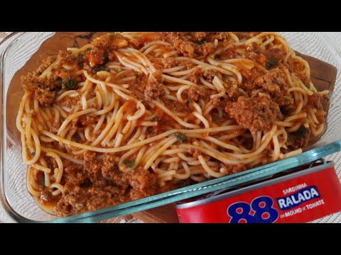 Macarrão com Sardinha Simples