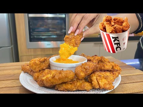 FRANGO FRITO DO KFC - SEQUINHO - MUITO CROCANTE - SUCULENTO - TATA PEREIRA