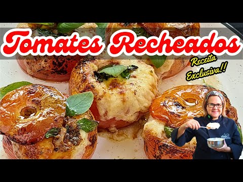 TOMATE RECHEADO, A MELHOR ENTRADA DA CEIA DE NATAL! RECEITA EXCLUSIVA DA VÂNIA CULINÁRIA!!