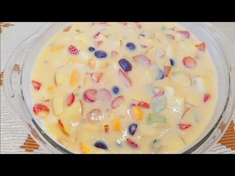 Salada de frutas com gelatina