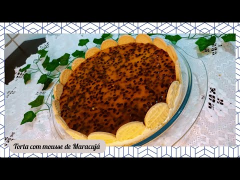 Torta com mousse de Maracujá