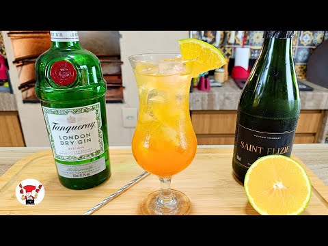 Como Fazer Drink Laranja Gin e Espumante Perfeito