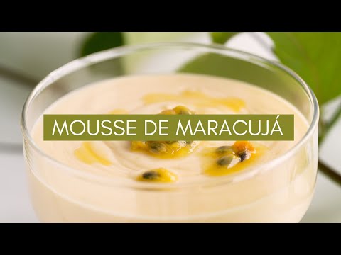 mousse de maracujá com chocolate