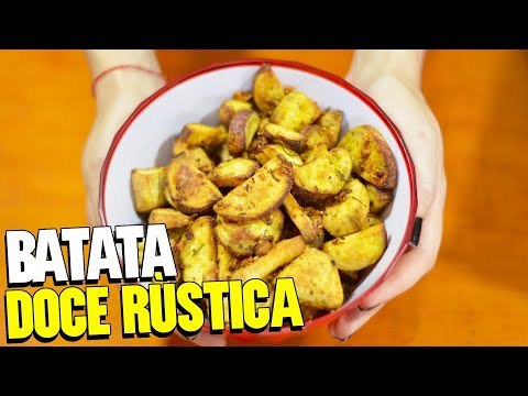 BATATA DOCE RÚSTICA NA AIRFRYER | RECEITA DE BATATA DOCE TEMPERADA