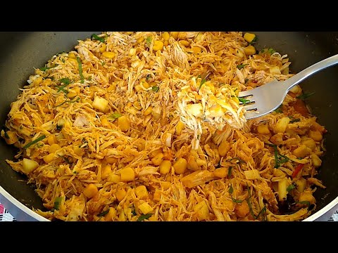 Como preparar FRANGO DESFIADO fácil e saboroso | Nay Miranda