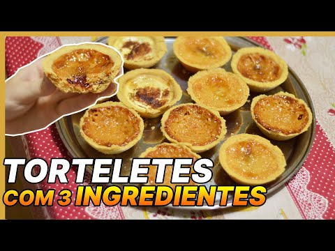 COMO FAZER TORTELETE DE LEITE CONDENSADO COM APENAS 3 INGREDIENTES | Essa derrete na boca!