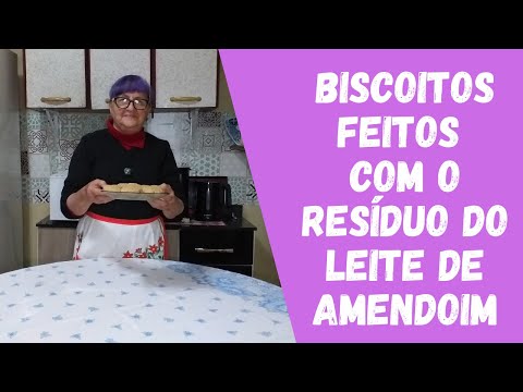 Biscoitos feitos com o resíduo do leite de amendoim | Dicas da Vovó