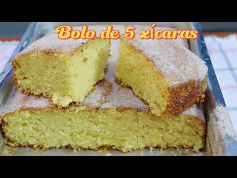 BOLO FOFO DE 5 XÍCARAS: Perfeito para seu lanche ou café da tarde! Bolo Simples e Fofinho