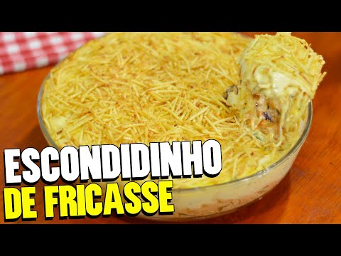 COMO FAZER ESCONDIDINHO DE FRICASSÊ DE FRANGO CREMOSO