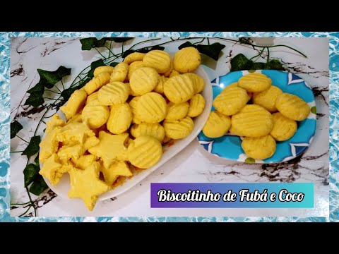 Como fazer Biscoito de Fubá e Coco super fácil