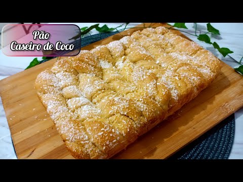 Pão de Coco super fácil de fazer