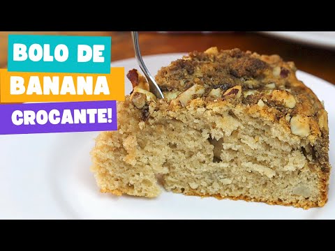 BOLO DE BANANA CROCANTE | FÁCIL E DELICIOSO| FLAVIA MUNDEL