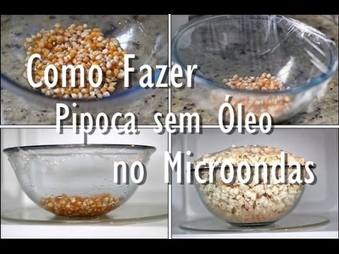 COMO FAZER PIPOCA SEM ÓLEO NO MICROONDAS | Menino Prendado