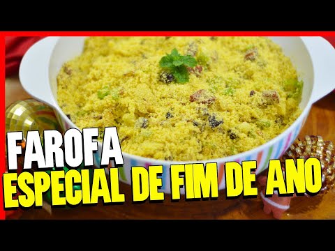 FAROFA ESPECIAL DE FIM DE ANO E NATAL | RECEITA DE FAROFA DE ANO NOVO BARATA E MUITO GOSTOSA!