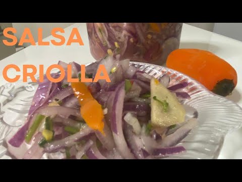 SALSA CRIOLLA picante e saborosa muito boa pra acompanhar no churrasco e nas saladas