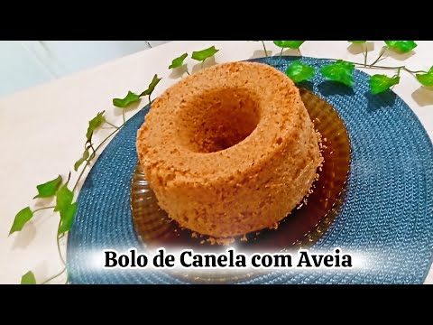 Bolo de Canela com Aveia - Super fofo e fácil de fazer