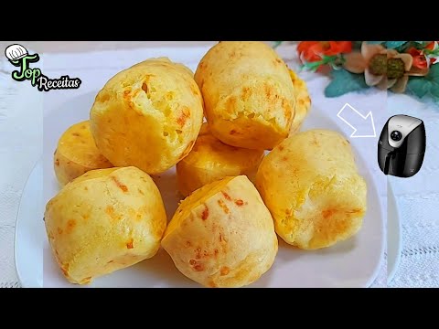 PÃO DE QUEIJO DE TAPIOCA - SEM ÓLEO - NA AIR FYER - Top Receitas