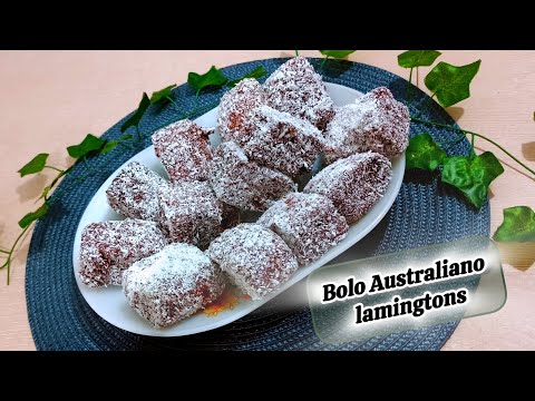 Bolo Australiano lamingtons - super fácil