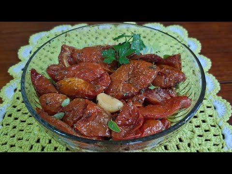 Tomate seco delicioso e fácil