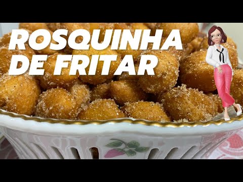 DELICIOSA ROSQUINHA DE FRITAR muito facil e fica uma delicia