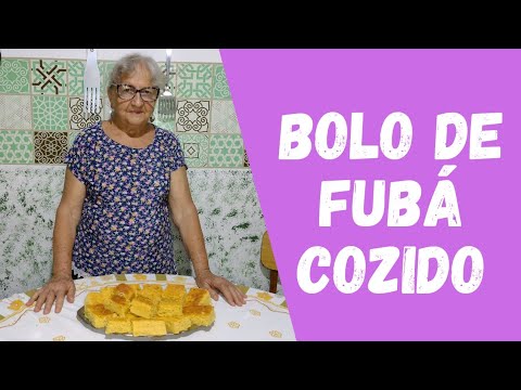 Bolo de fubá cozido / Dicas da Vovó