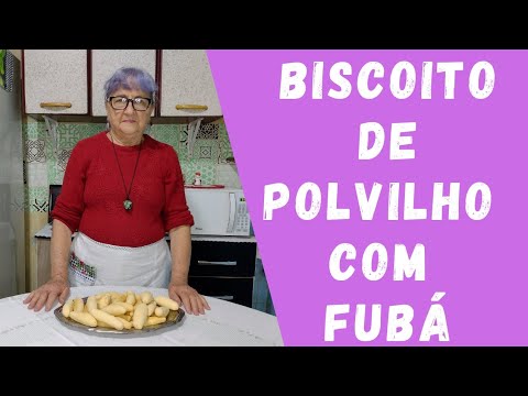 Biscoito de polvilho com fubá / Dicas da Vovó