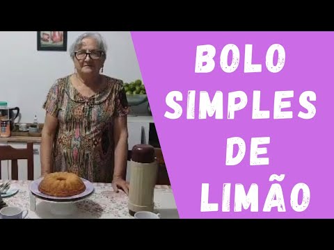 Bolo simples de limão / Dicas da Vovó