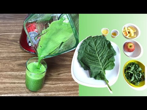 SUCO DETOX DE COUVE COM MAÇÃ - Receitas da Regina