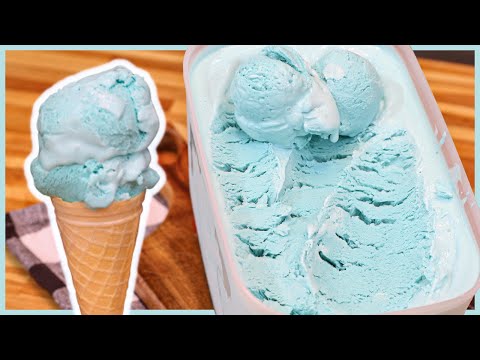 SORVETE CASEIRO CÉU AZUL I BLUE ICE I SABOR DE INFÂNCIA I Receitas de Pai