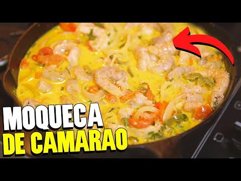 RECEITA DE MOQUECA DE CAMARÃO RÁPIDA E FÁCIL | Moqueca baiana simples