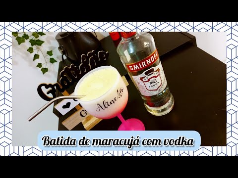 Batida de Maracujá com vodka