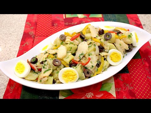 A MELHOR SALADA DE BACALHAU QUE JÁ FIZ - REFEIÇÃO COMPLETA --DELICIOSA - FÁCIL - Isamara Amâncio